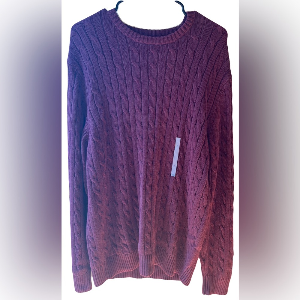 BRAND NEW WITH TAGS Old Navy Knit Maroon Sweater Size Large